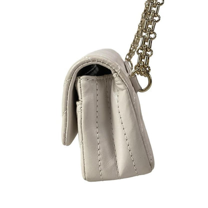 Chanel Shoulder Bag 2.555 V-stitch (chevron) Pink Chain Shoulder Gold Hardware