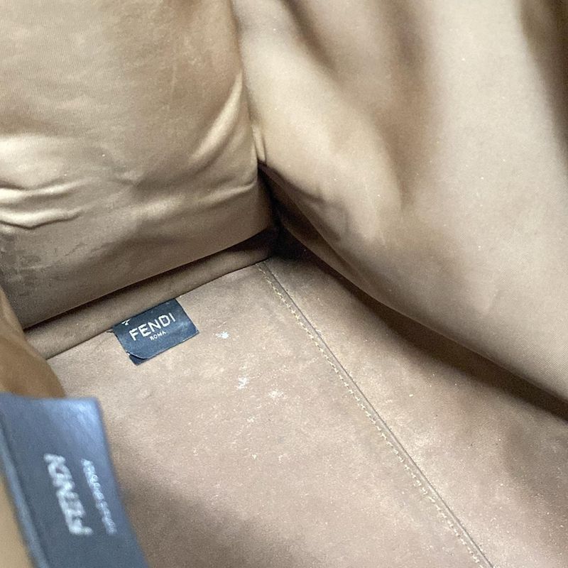 Fendi Tote Bag Sunshine Medium 8bh386-ahwc Beige Tortoiseshell Plexiglas Handle