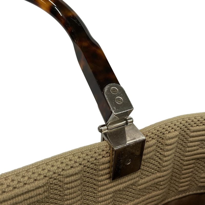 Fendi Tote Bag Sunshine Medium 8bh386-ahwc Beige Tortoiseshell Plexiglas Handle