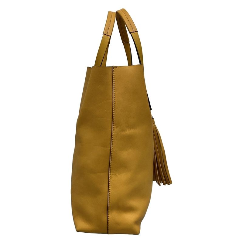Gucci Tote Bag Horsebit 297006 Dark Yellow Tassel Leather