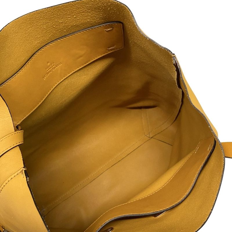 Gucci Tote Bag Horsebit 297006 Dark Yellow Tassel Leather