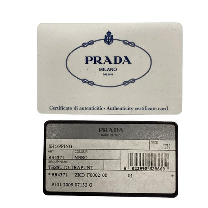 Prada Tote Bag - Br4371 Black Leather