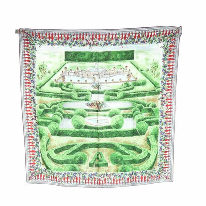 Fendi Large Scarf Shawl Garden All Over Logo Silk Multicolor - GY19 MQ - OH