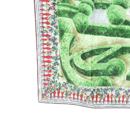 Fendi Large Scarf Shawl Garden All Over Logo Silk Multicolor - GY19 MQ - OH