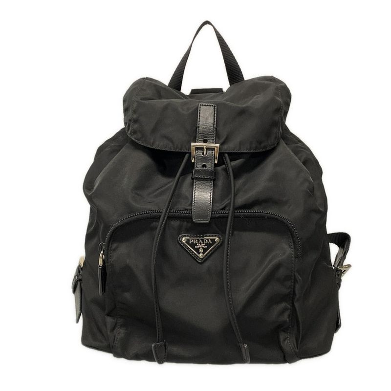 Prada Backpack Sac - Bz4650 Black Leather