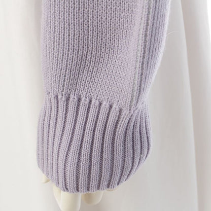 Bottega Veneta Wool Knot Shoulder Motif Cropped Knit Sweater Top 769368