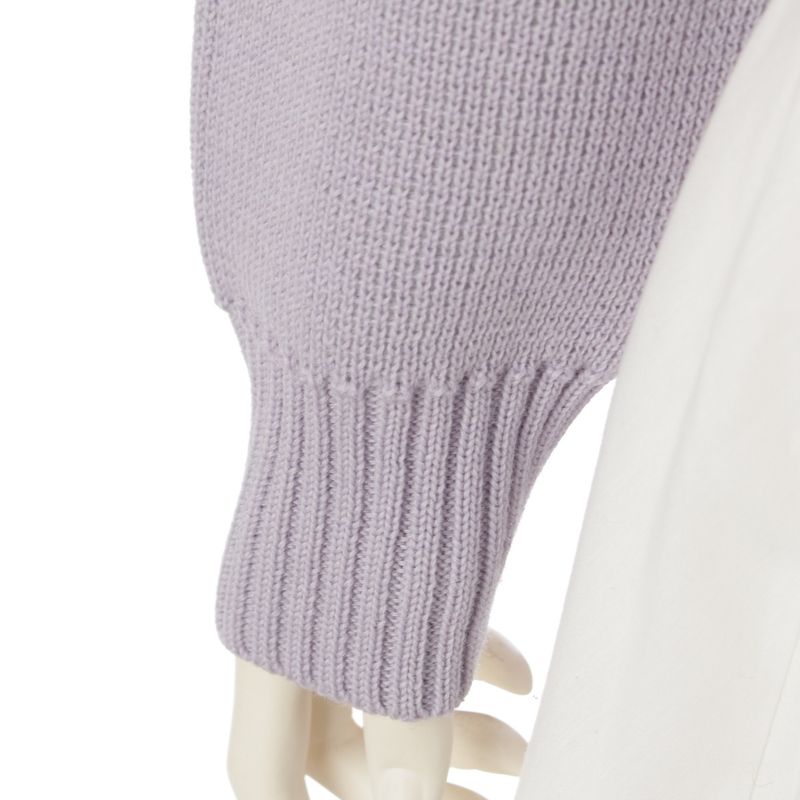 Bottega Veneta Wool Knot Shoulder Motif Cropped Knit Sweater Top 769368
