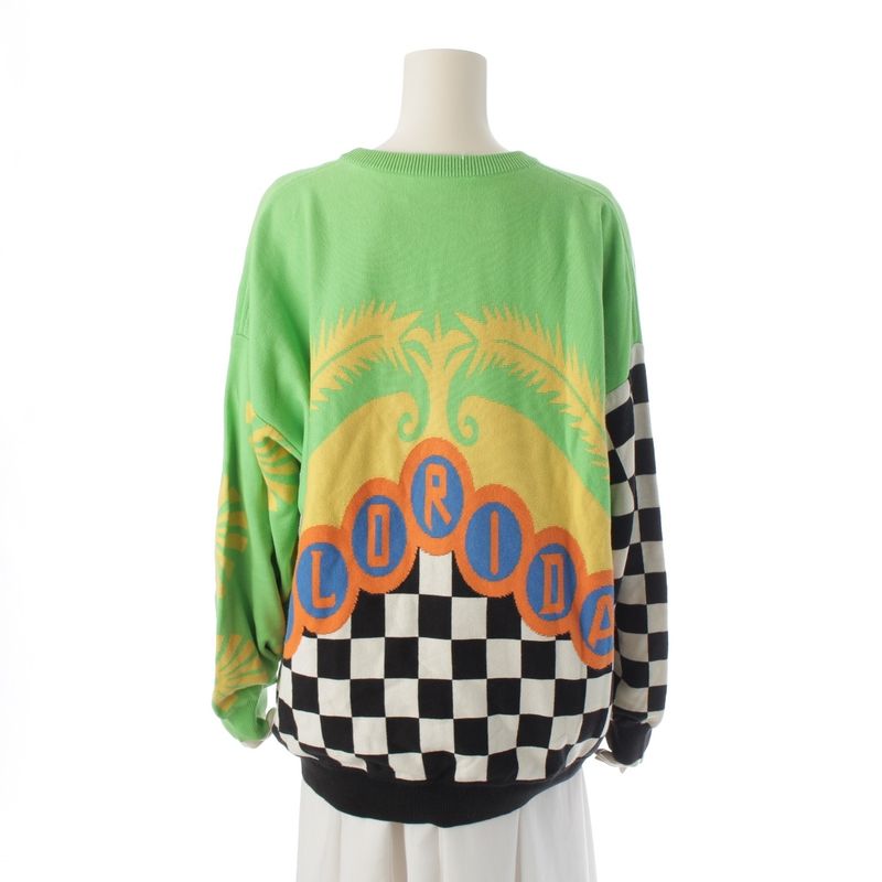 Gianni Versace 1993 S Miami South Beach Collection Knit Sweater Top Green 52