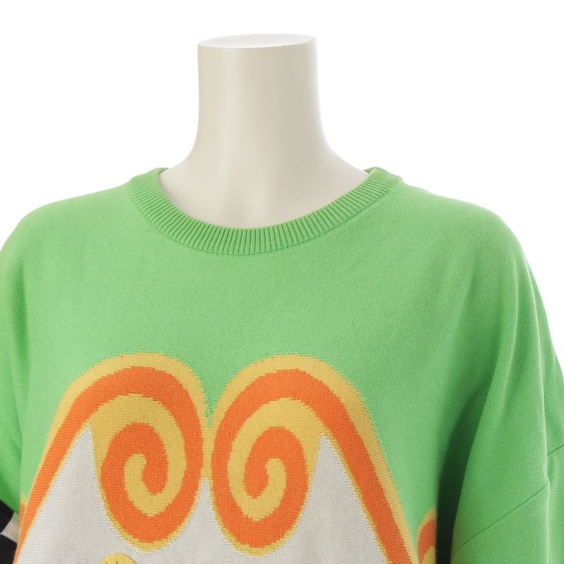 Gianni Versace 1993 S Miami South Beach Collection Knit Sweater Top Green 52