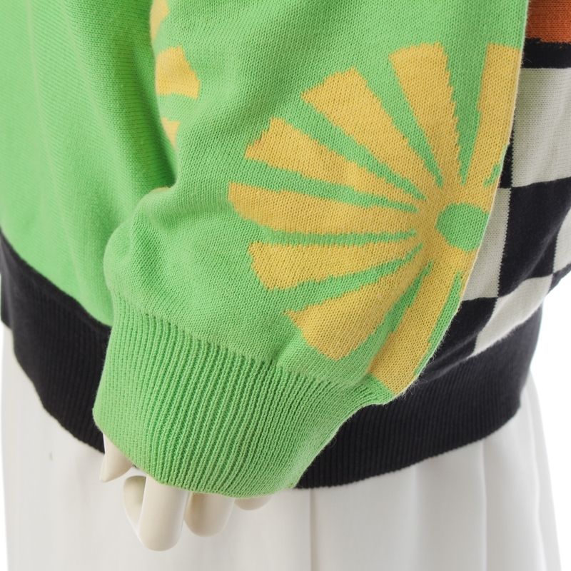 Gianni Versace 1993 S Miami South Beach Collection Knit Sweater Top Green 52