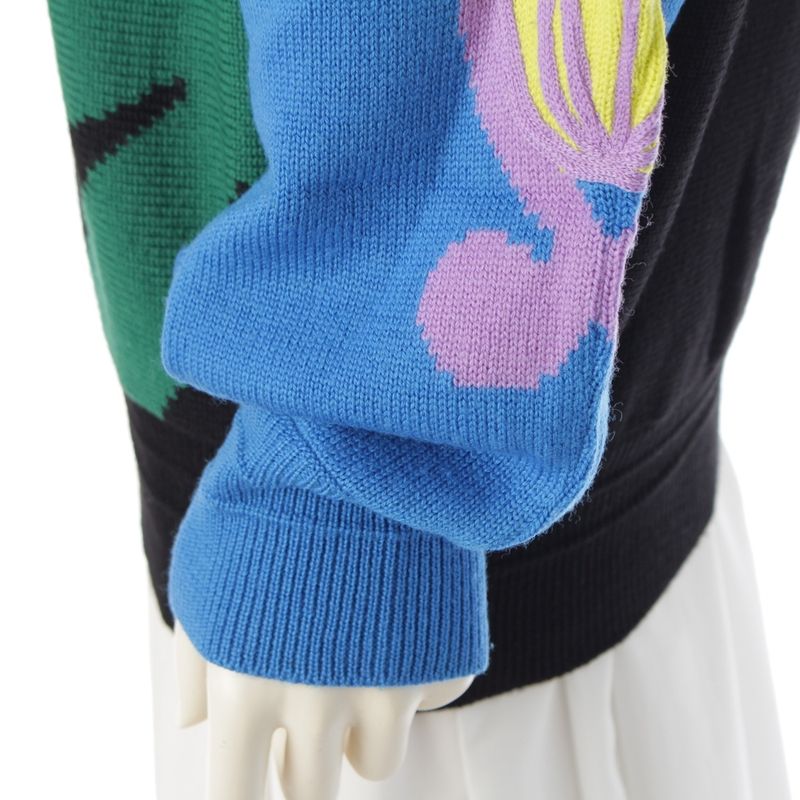 Gianni Versace 1993 S Miami South Beach Collection Knit Sweater Top Black