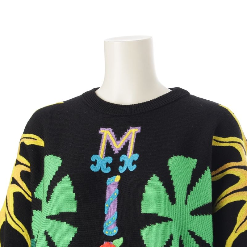 Gianni Versace 1993 S Miami South Beach Collection Knit Sweater Top Black