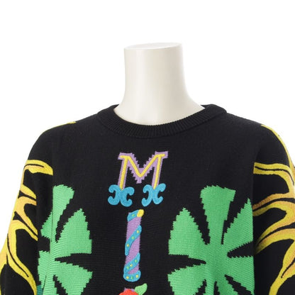 Gianni Versace 1993 S Miami South Beach Collection Knit Sweater Top Black