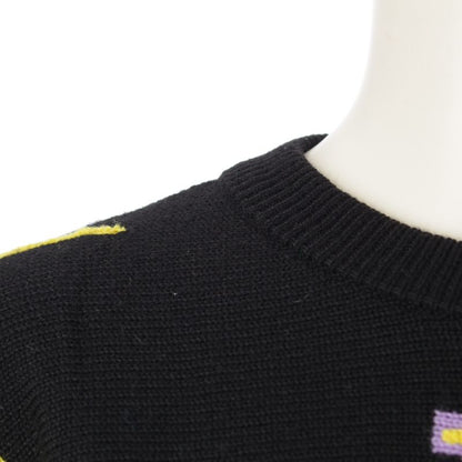 Gianni Versace 1993 S Miami South Beach Collection Knit Sweater Top Black