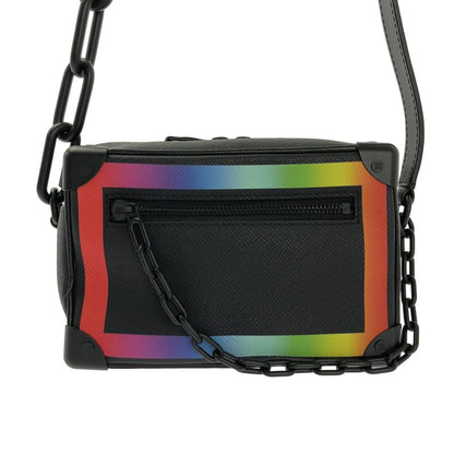 Louis Vuitton M30351 Taiga Soft Trunk Leather Chain Shoulder Bag - Black - Women