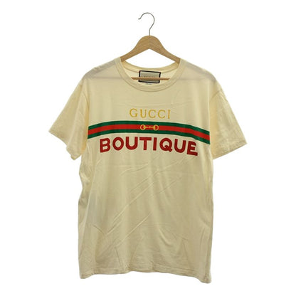 Gucci | Boutique Webline Logo Print T-shirt | XS | Ivory | Men's