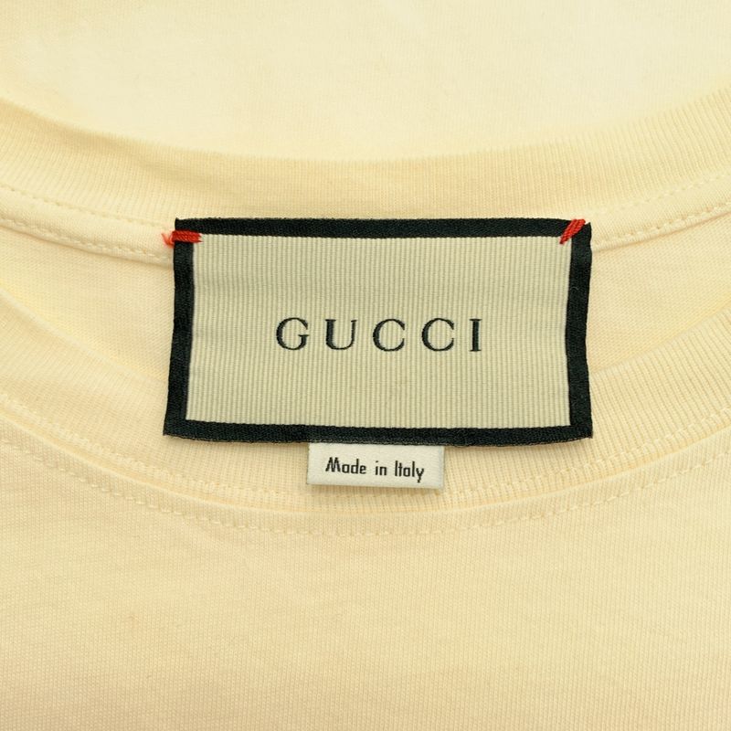 Gucci | Boutique Webline Logo Print T-shirt | XS | Ivory | Men's