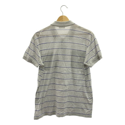 Dior Homme Dior Homme | 2009ss | Cotton Striped Polo Shirt | M | Gray | Men's