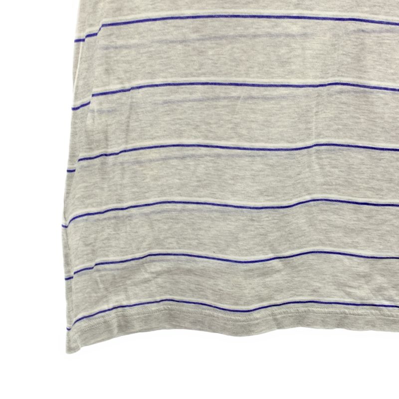 Dior Homme Dior Homme | 2009ss | Cotton Striped Polo Shirt | M | Gray | Men's