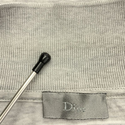 Dior Homme Dior Homme | 2009ss | Cotton Striped Polo Shirt | M | Gray | Men's