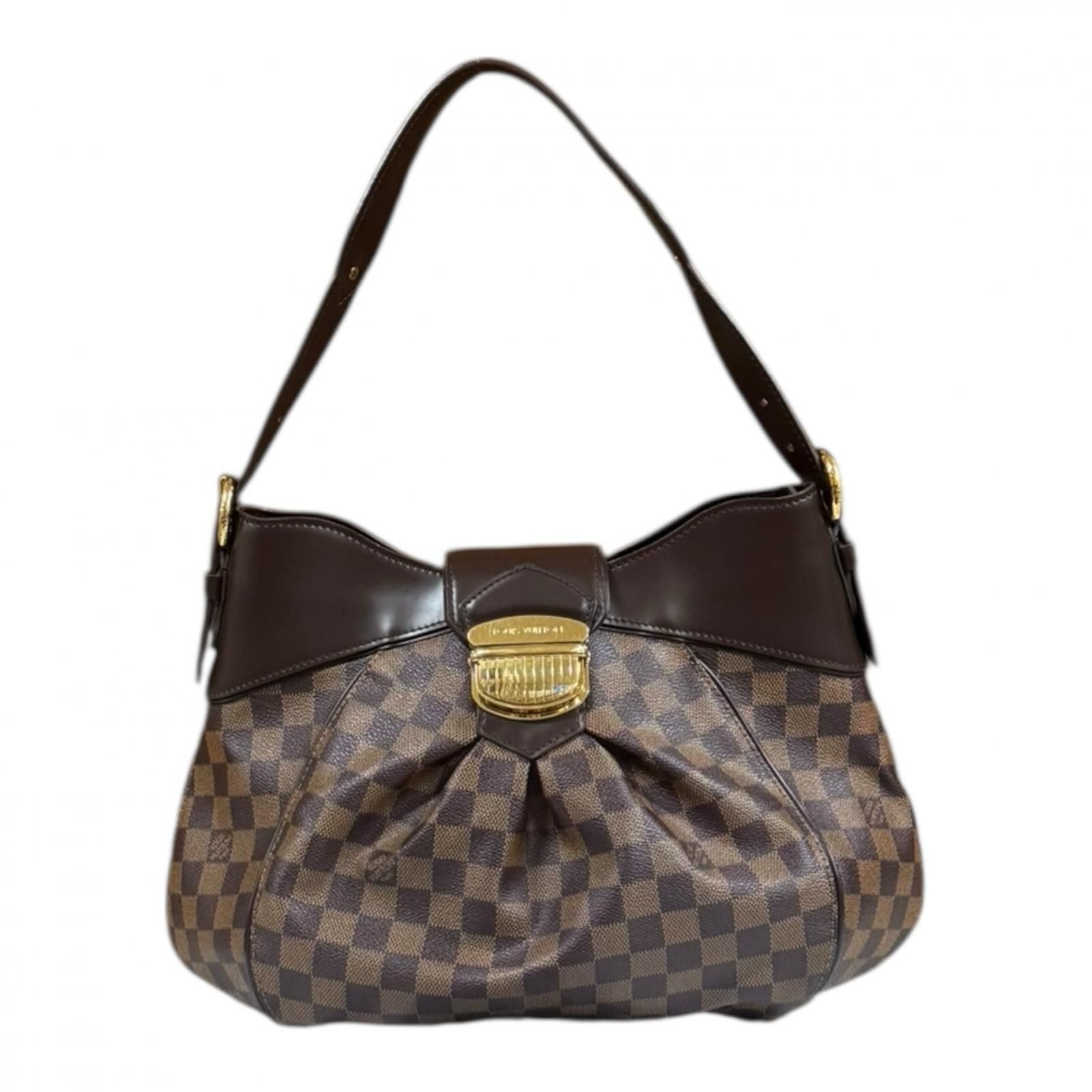 Louis Vuitton Sistine MM Damier Shoulder Bag Damier Canvas N41541 Brown Women's