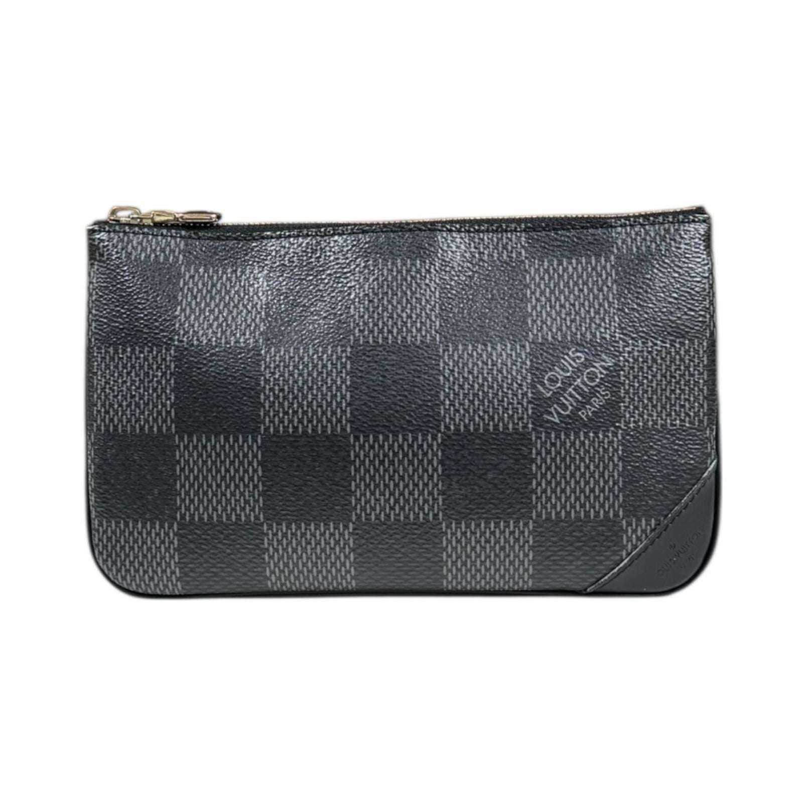 Louis Vuitton Trio Messenger Damier Graphite 3d Shoulder Bag PVC N50017 Black