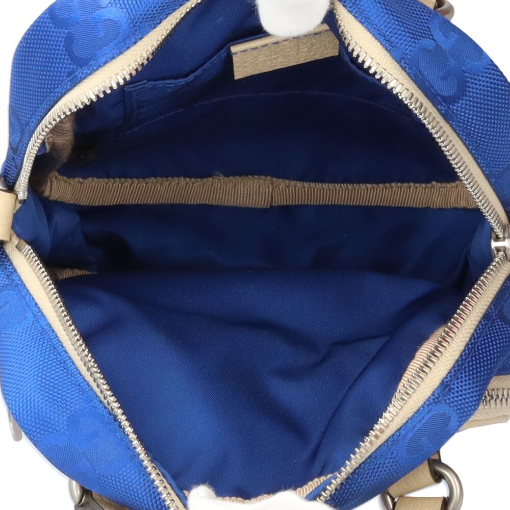 Gucci of the Grid Shoulder Bag Nylon 625850 Blue Unisex Gucci Used Gucci