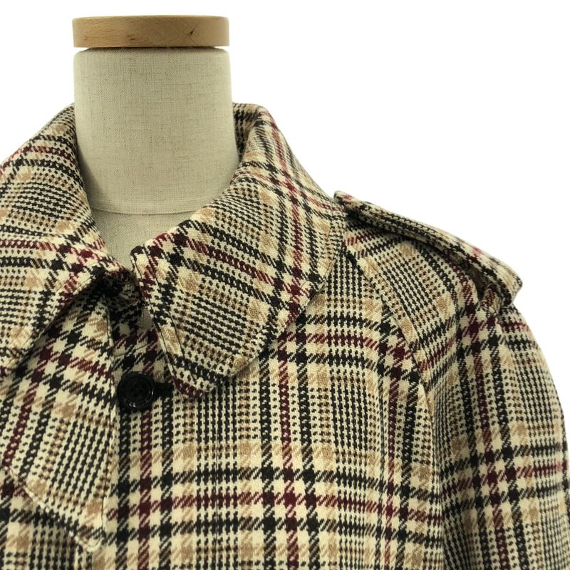 Celine - Wool Belted Logo Button Fly Front Coat - Fully Lined - 38 - Beige -