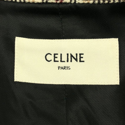 Celine - Wool Belted Logo Button Fly Front Coat - Fully Lined - 38 - Beige -