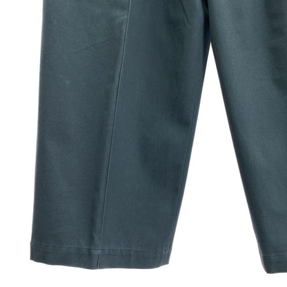 Loewe - Logo Patch Tuck Wide Pants - 46 - Green - Mens