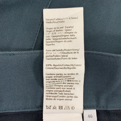 Loewe - Logo Patch Tuck Wide Pants - 46 - Green - Mens