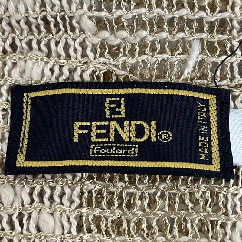 Fendi Shawl - Beige Cotton