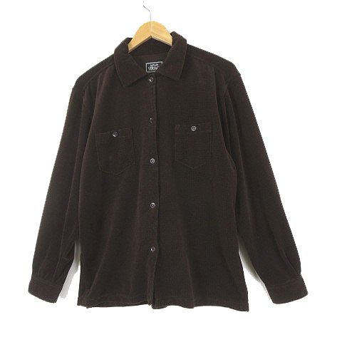 Alfredo Versace Alfredo Versace Fleece Shirt Jacket Long Sleeves M Brown