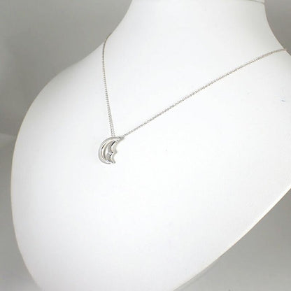 Tiffany & Co 925 Cles Saint Moon Pendant Necklace j105-8