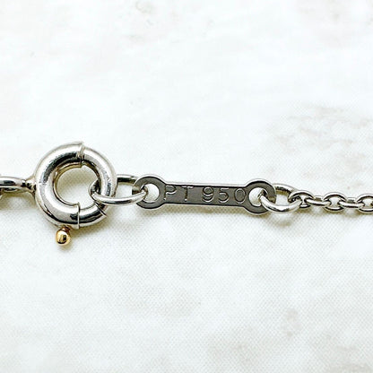 Tiffany＆Co Bean Diamond Platinum Necklace Approx 42.5cm