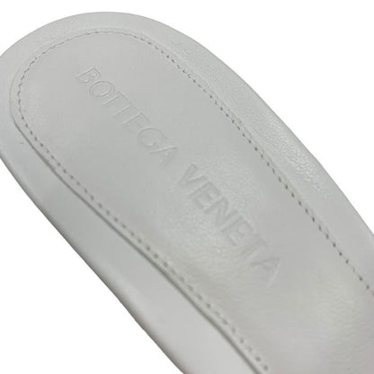 Bottega Veneta Sandals Shoes Lambskin White Unused Mules Quilted
