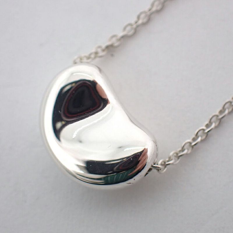 Tiffany & Co 925 Bean Pendant Necklace j106-4