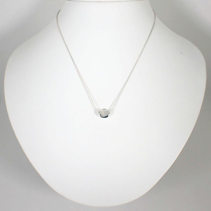 Tiffany & Co 925 Bean Pendant Necklace j106-4