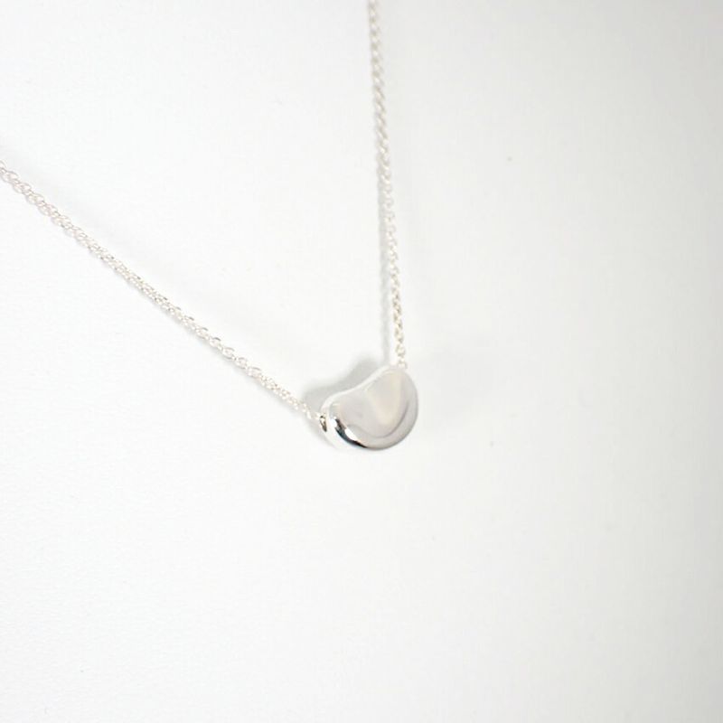 Tiffany & Co 925 Bean Pendant Necklace j106-4