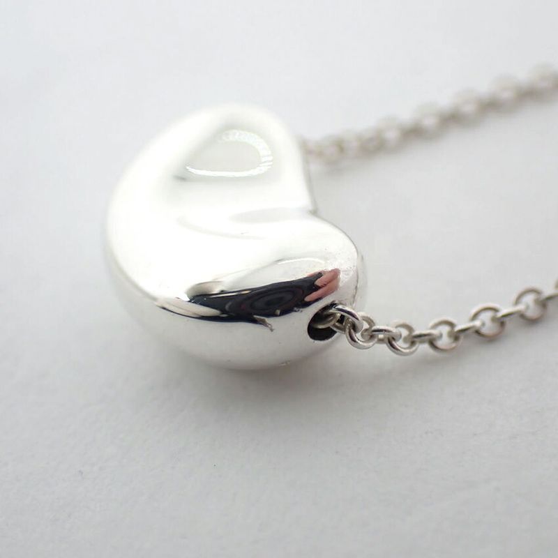 Tiffany & Co 925 Bean Pendant Necklace j106-4