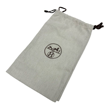 Hermes Transat Sandals Shoes Leather Silver Flat Sandals Kelly Hardware