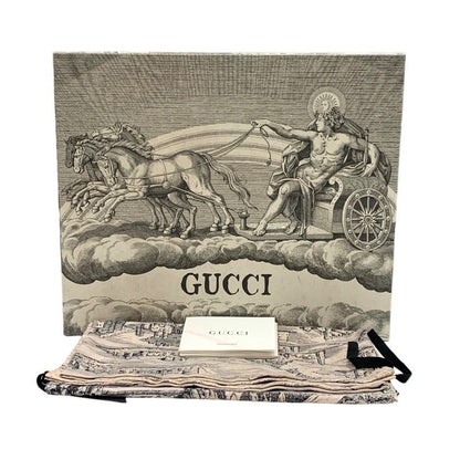 Gucci Boots Short Boots Shoes Leather Shearling Black Unused Studs Lace Up Boa