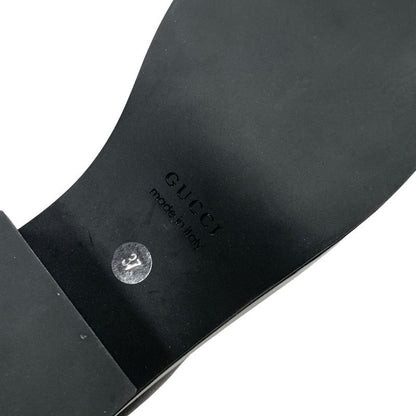 Gucci Boots Short Boots Shoes Leather Shearling Black Unused Studs Lace Up Boa