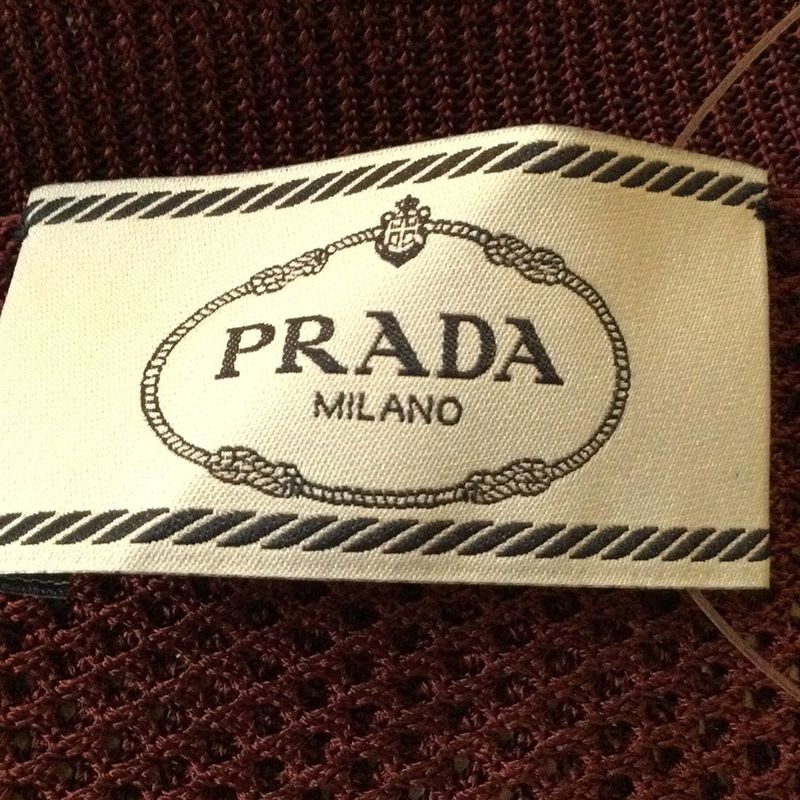 Prada Long Sleeve Sweater Size 40 M Women - Bordeaux Crew Neck