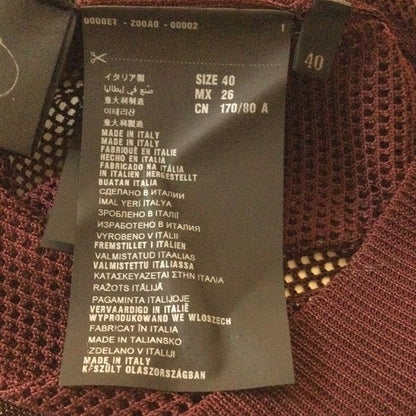 Prada Long Sleeve Sweater Size 40 M Women - Bordeaux Crew Neck