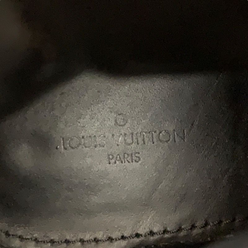 Louis Vuitton Lowry Line Boots Short Boots Shoes Black Metallic Silver Ankle