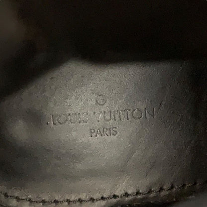 Louis Vuitton Lowry Line Boots Short Boots Shoes Black Metallic Silver Ankle