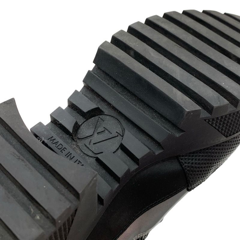 Louis Vuitton Lowry Line Boots Short Boots Shoes Black Metallic Silver Ankle