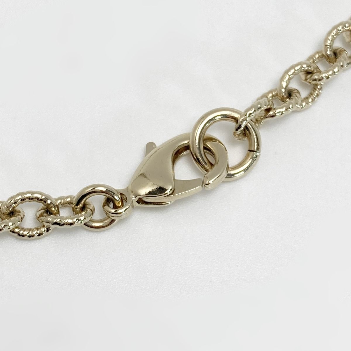 Chanel Cocomark Heart Arrow Necklace B23c Gold GP Rhinestone