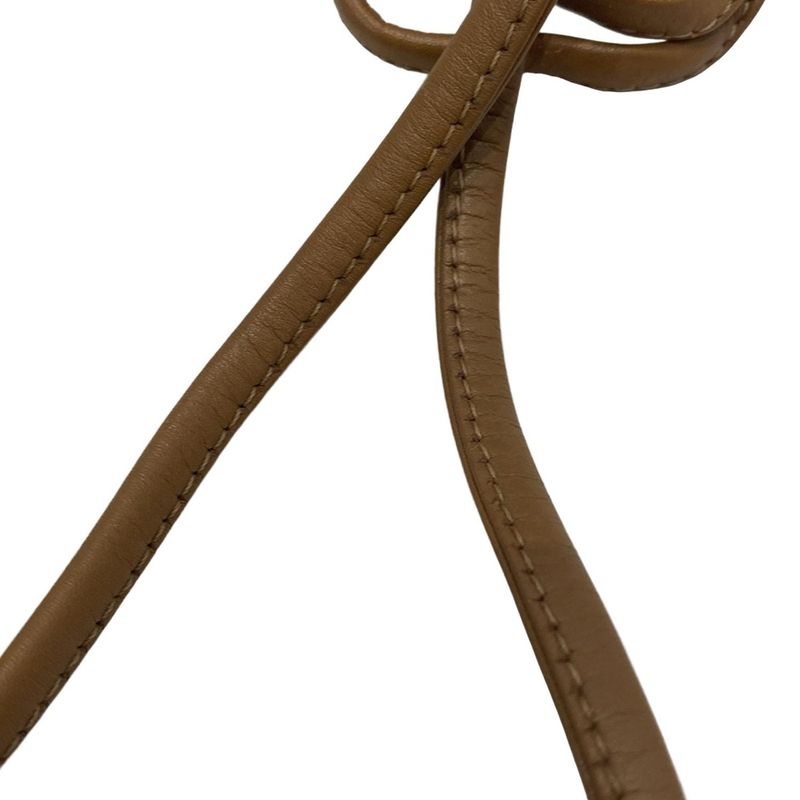 DIOR Christian Dior Shoulder Bag Beige And Brown Leather